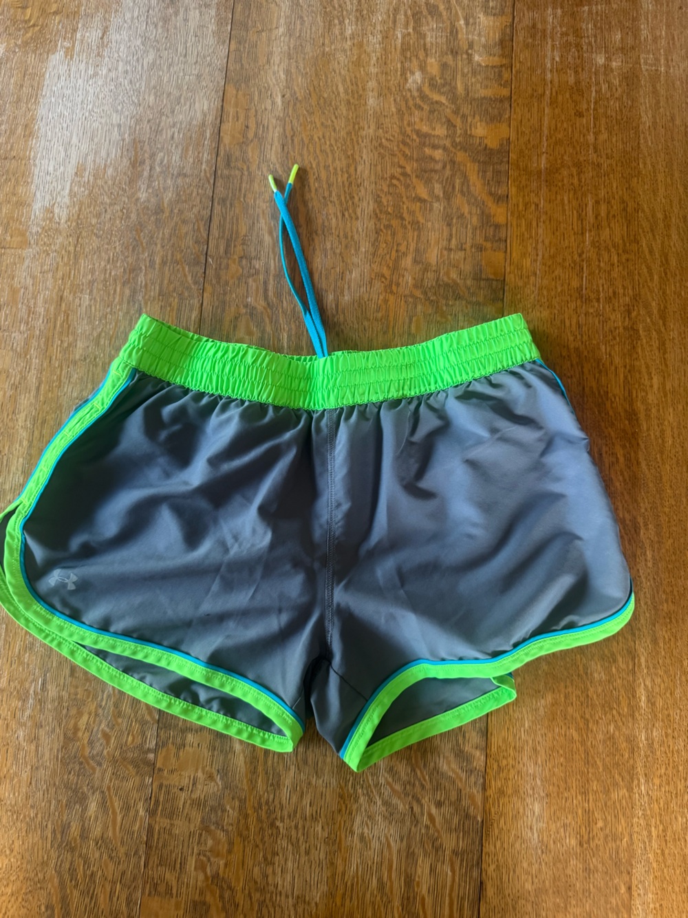Under Armour Black & Neon Green Athletic Shorts